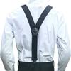 3.8cm Wide Work Suspenders with 3 Gripper Clasps Elastic Pants Braces  Business