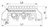 Insulated Busbar (N/Pe), Blue 100A, 8×12Mm, 8P, Ip20