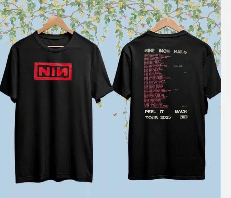 

Nine Inch Nails Peel It Back Tour 2025 NIN Concert Fan Gifts T-Shirt Unisex T-Shirt XXXL