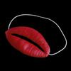 Jokes Sausage Red Lips Funny Photo Props Thick Halloween Funny Horror Latex Mask Prank Stuff Cosplay Party Props Big Red Mouth