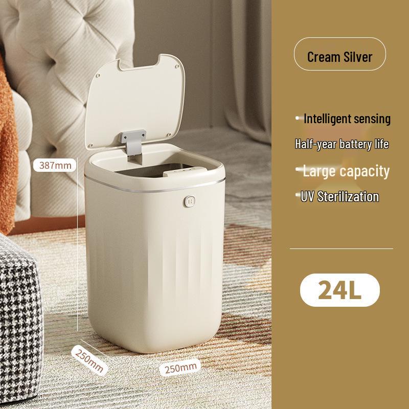 Automatic Smart Induction Trash Can for Home – Large Capacity for Living Room, Kitchen, Bathroom