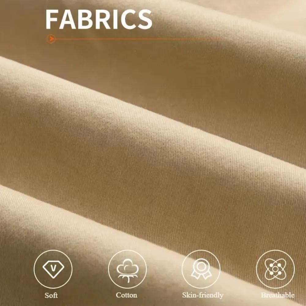 Wiosenne jesienne modne spodnie casualowe dla mężczyzn bawełniane spodnie cargo w jednolitym kolorze z elastyczną talią proste nogawki streetwear męskie spodnie joggers