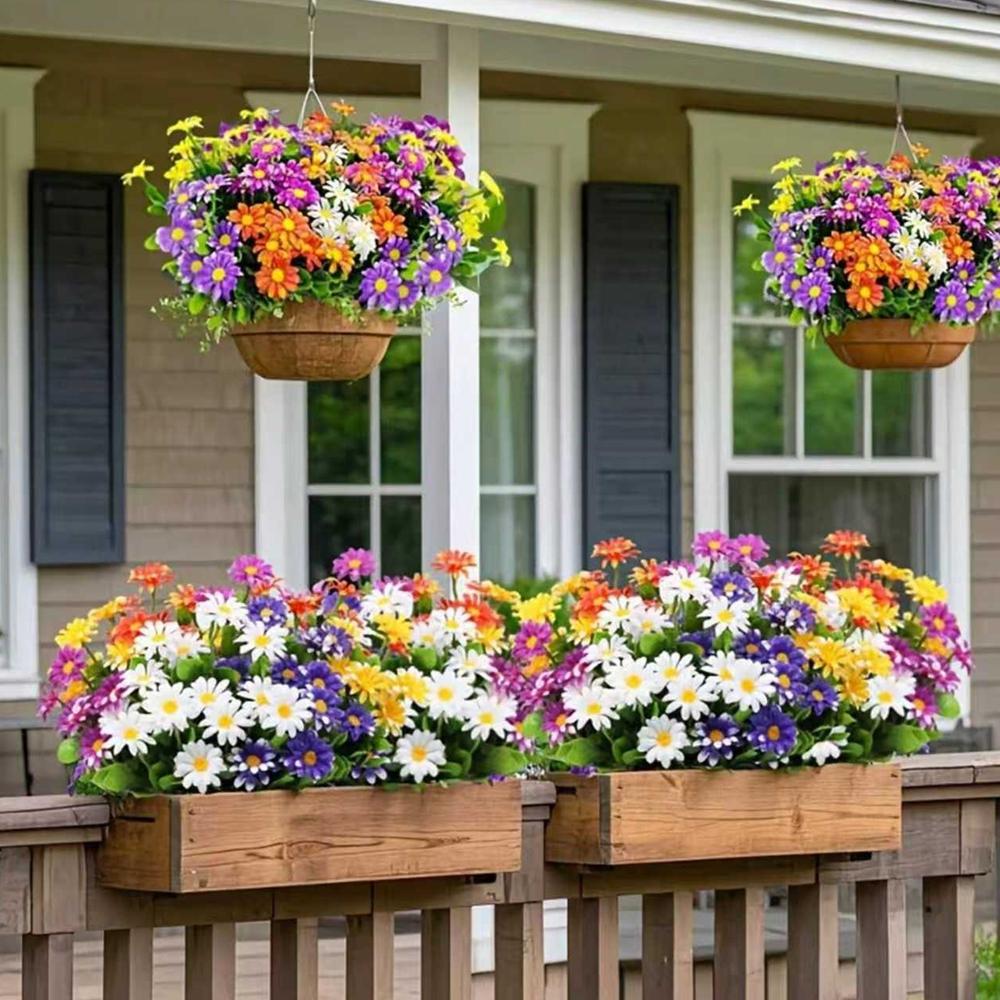 1/3pcs Artificial Flowers Silk Fake Plants Daisy Wedding Wreath Home Room Table Decor Festival Outdoor Yard Scrapbook Accessory