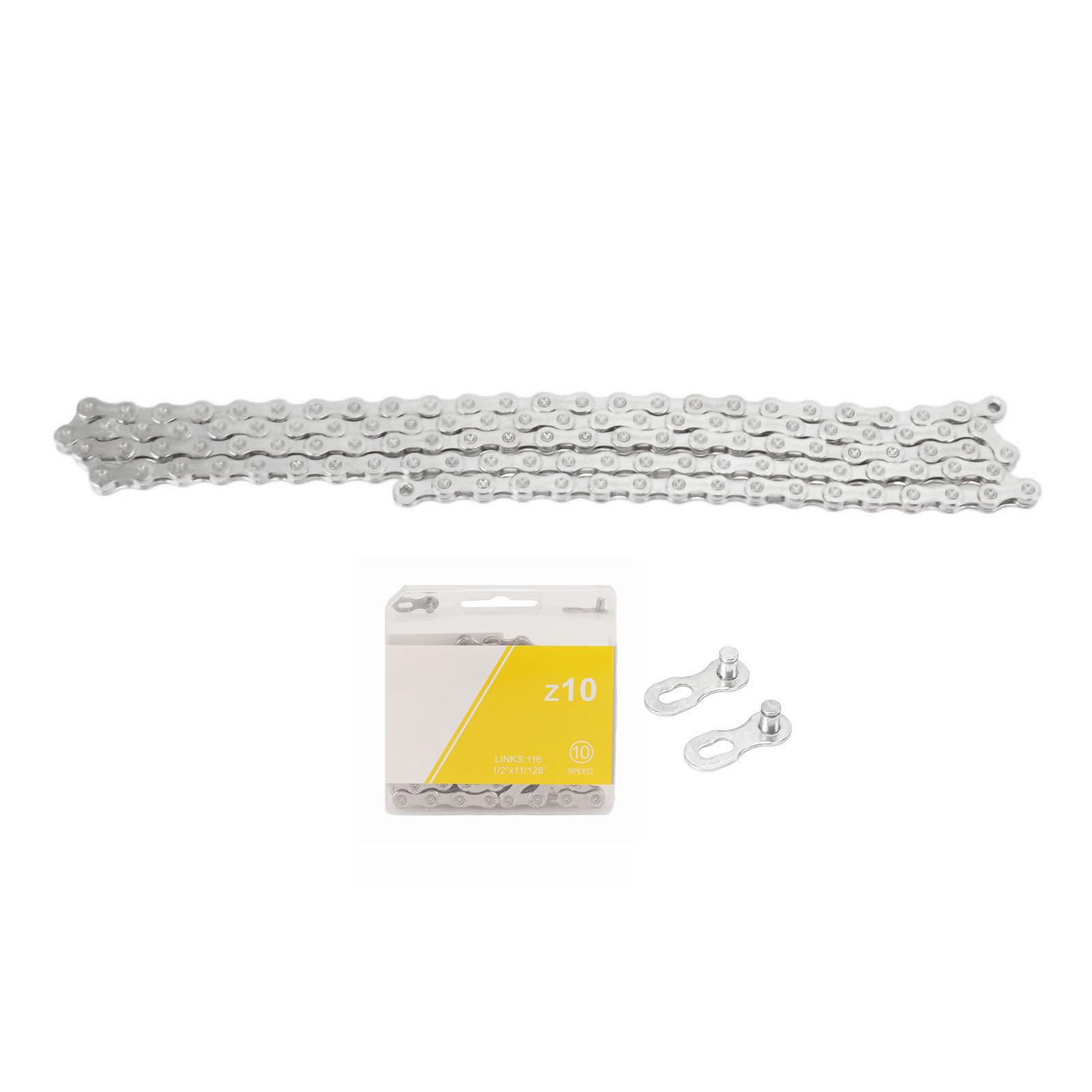 Bike Chain 10 Speed Mountain Road Bike Chain Variable Speed Chain Replacement Parts серебряный