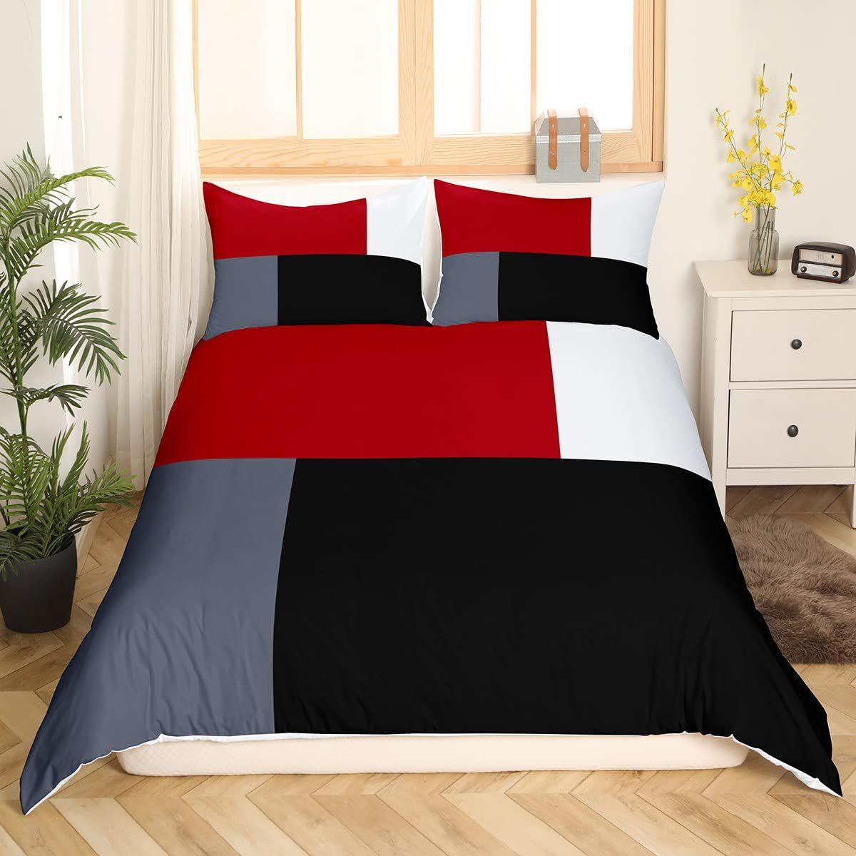 

Геометрический узор Печатный пододеяльник Трехсекционный комплект пододеяльник Постельные принадлежности Домашний текстиль EU single 135*200