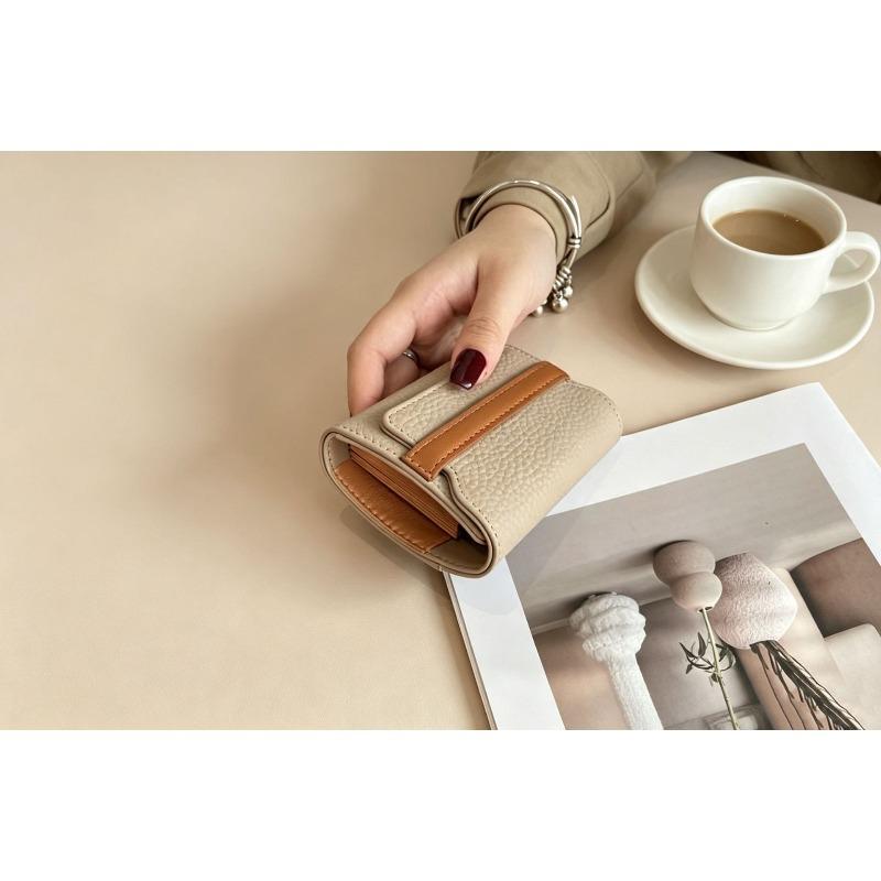 Wallet, Japanese and Korean Organ Bag, Short Multi-card Position, Women's Multi-function Change Bag, Card Bag.