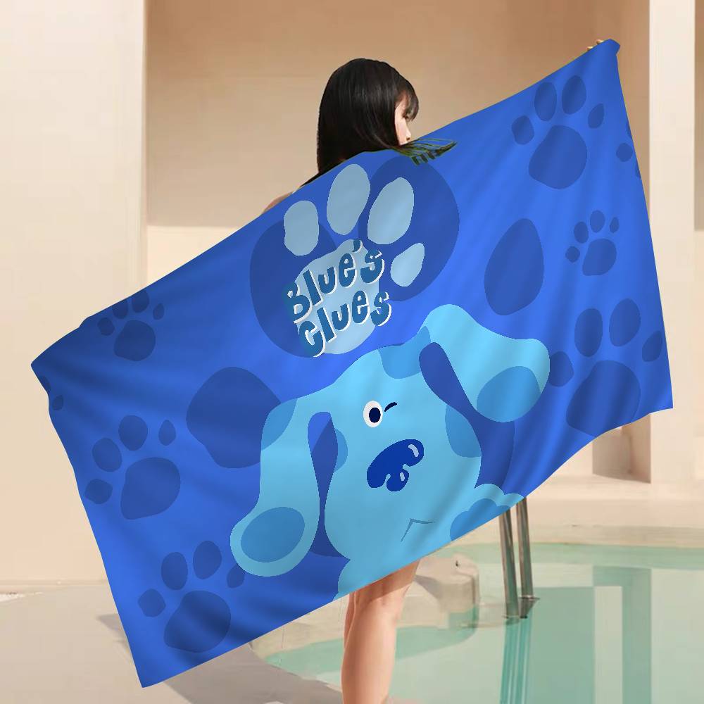 Blue Clues Big Microfiber Beach Towels Quick Dry Towel Sand Beach Towels Pool Towel for Travel Swim Pool Yoga