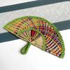 Bohemian Decorative Handmade Fan Vintage Hand Braided Fan Vintage Hand-woven Straw Fan  Home Decor