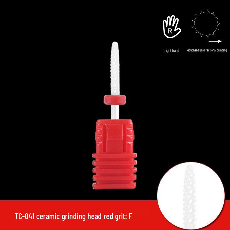 Single Bullet-Shaped Ceramic Nail Grinding Head 2.35