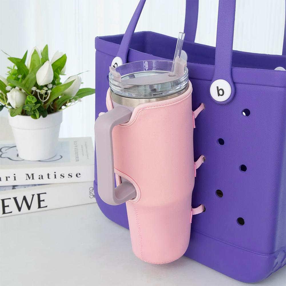 Becherhalter für Bogg Bag Getränkebecherhalter Verstellbare Wasserflaschenhülle Vielseitige Tragbare Becherhülle für Stanley Wasserflasche