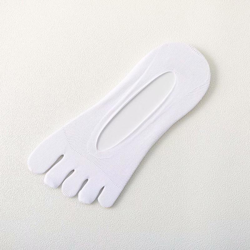 

Женские хлопковые носки с низким вырезом и разделителями для пяти пальцев - Тонкие, летние, невидимые носки-лодочки One Size