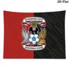 Coventry City Wall Tapestry Aesthetic Wall Hanging Printed Fabric Blanket Decorative Tapestries for Bedroom Living Room Home Decor
