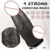 Silicone Realistic XL Telescopic Vibrating Dildo for Women