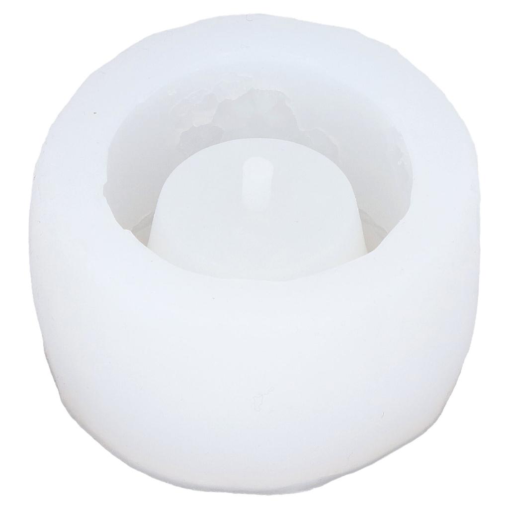 Flower Pot Mold Silicone Round Multi Functional DIY Succulent Planter Mould with Drainage Hole for Bowls Making