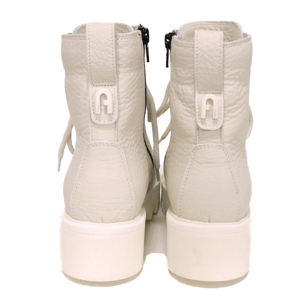 Folosit Rita Army 36" blană mediu fermoar lateral talpă tank, 11 ochi, 9,1", logo arc nefolosit, alb, pentru femei, mărimea 11690 YE80FRI