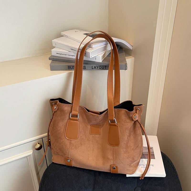 Pu Leather Tote Bag For Women With Zipper Closure And Inner Pouch For Daily Use