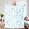 Rabbit Breeze Nap Blanket,Flannel Blanket,Suitable For Sofas,Beds,Cars,Rooms,Offices,Camping,Exquisite Gift Blankets
