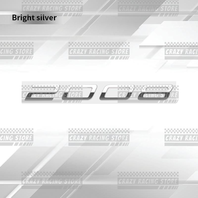 Car Badges For b444 3008 2008 5008 New Style Rear Trunk Emblem Metal 3D Stickers Body Decals Lettering Decor Styling 444b