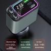 Four in One Dual Telescopic Cable Automatic Storage, Racing Atmosphere Light Voltage Display, Car Charger, Super Fast Charging