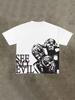Vintage Y2K Grunge See No Evil Gothic Dark Academia Graphic Tee Cotton Mens Womens T Shirt Summer Streetwear