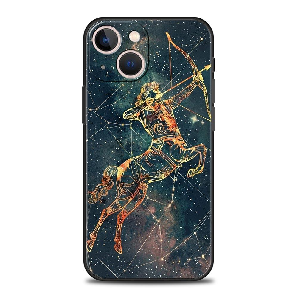 Moon Galaxy Universe Phone Case For iPhone 17 16 15 Pro Max 11 12 13 14 7 8 Plus SE 2020 X XR XS Cover Soft Black