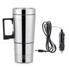 Car Heating Cup 12/24V Water Heater Kettle Electric Coffee Tea Boiling Heated Mug Water Travel Kettle For Car