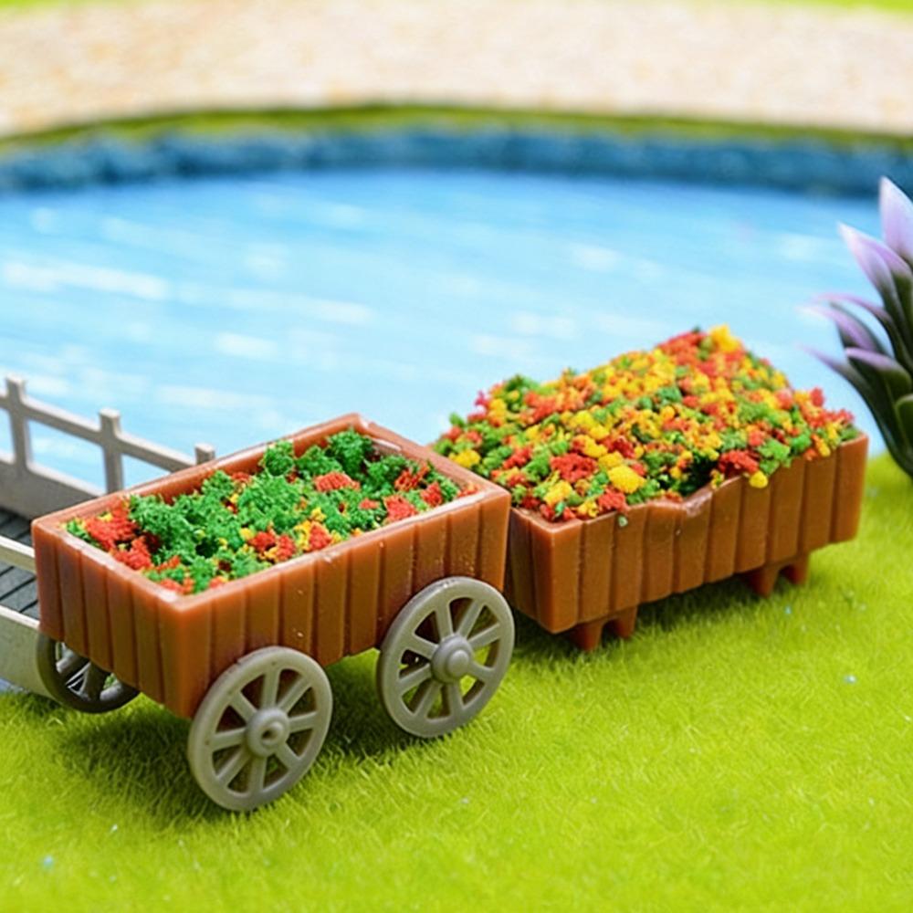 10pcs Plastic Simulation Flower Bed 1:50 1:75 Scale Garden Border  Minihouse Accessories