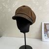 Cloud Beret Women's Autumn and Winter British Retro Star Anise Hat Can Be Worn Before and After the Face Small Leather Cap