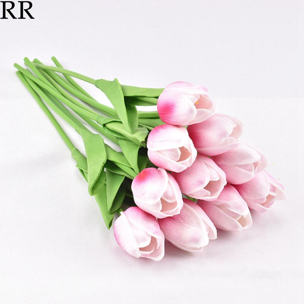 DIY 5pcs Bridal Bouquet Wedding Decoration Home Tulipanes Tulip Fake Flowers Artificial Plant