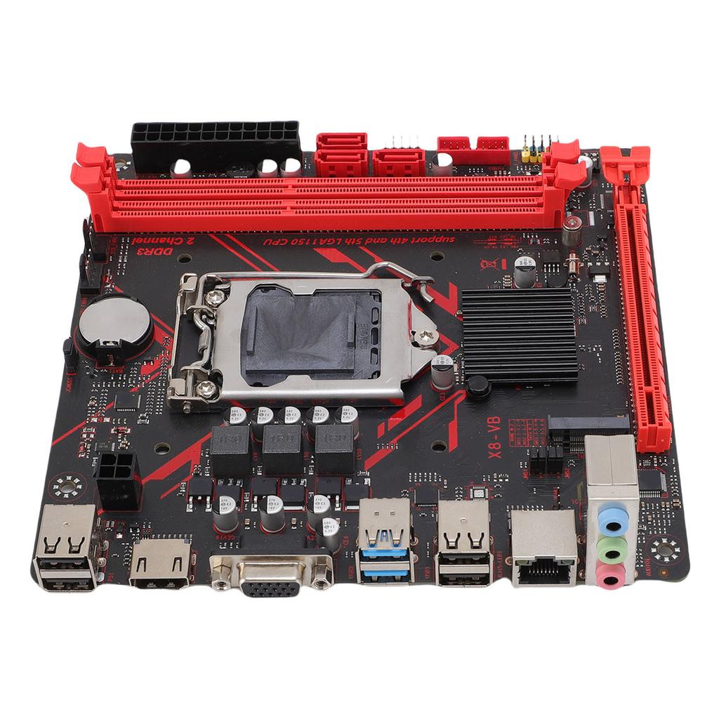 H81 Micro ITX Motherboard for LGA1150 DDR3 1920x1080 60Hz Serial ATA2.0 M.2 NVME Mining Motherboard for Core I7 I5 I3
