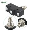 1NO 1NC Contact Limit Switch Factory Automation Life 500000 Cycles Short Plunge Actuator 1NO 1NC Contact Configuration