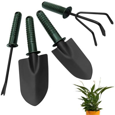 4-delige Tuingereedschapset, Tuinierkit, Potgereedschap voor Planten Met Antislip Plastic Handvat Voor Huis, Tuin, Boerderij, Buitengebruik