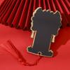 Chinese 2025 New Year Fridge Magnets Traditional Jubilant Wealth God Ornament Happy New Year Woodwork Refrigerator Magnets