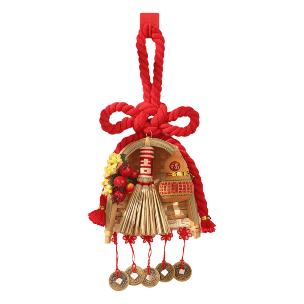 Decorative Gourd New Year Decorations Broom Decorations Door Decorative Festive Arrangements Dustpan Door Hanging