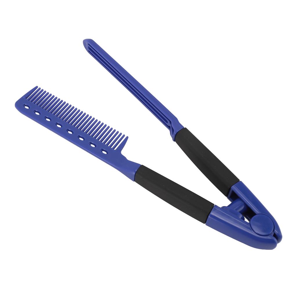 V-förmiger Haarglättungskamm Friseursalon Styling Antistatisch Hitzebeständig Flach Glättungs C