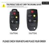 Zinc Alloy + Leather Car Key Case Cover Holder Shell Fob For VOLVO S60 S80 V70 XC70 XC90 Car Remote Interior Accessories