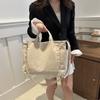 Large capacity corduroy shoulder bag 2025 summer new fashion tote bag foreign style versatile handbag wholesale