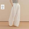 INMAN Women's Relaxed Tapered Wide-Leg Pants