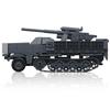 726pcs  WW2 Army Military Soldiers German 88 MM Flak Transport Vehicle Model Assemble Building Blocks Bricks Children's Toys