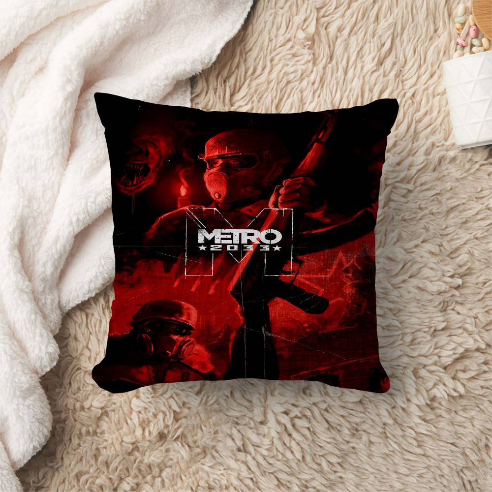 MMetro Anime Video Game Cushion Cover Pillowcase Upholstery Sofa Throw Pillow Home Decor Pillowcas