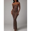 Explosive Women's Bright Diamond Sexy Suspender Mermaid Dress Dress