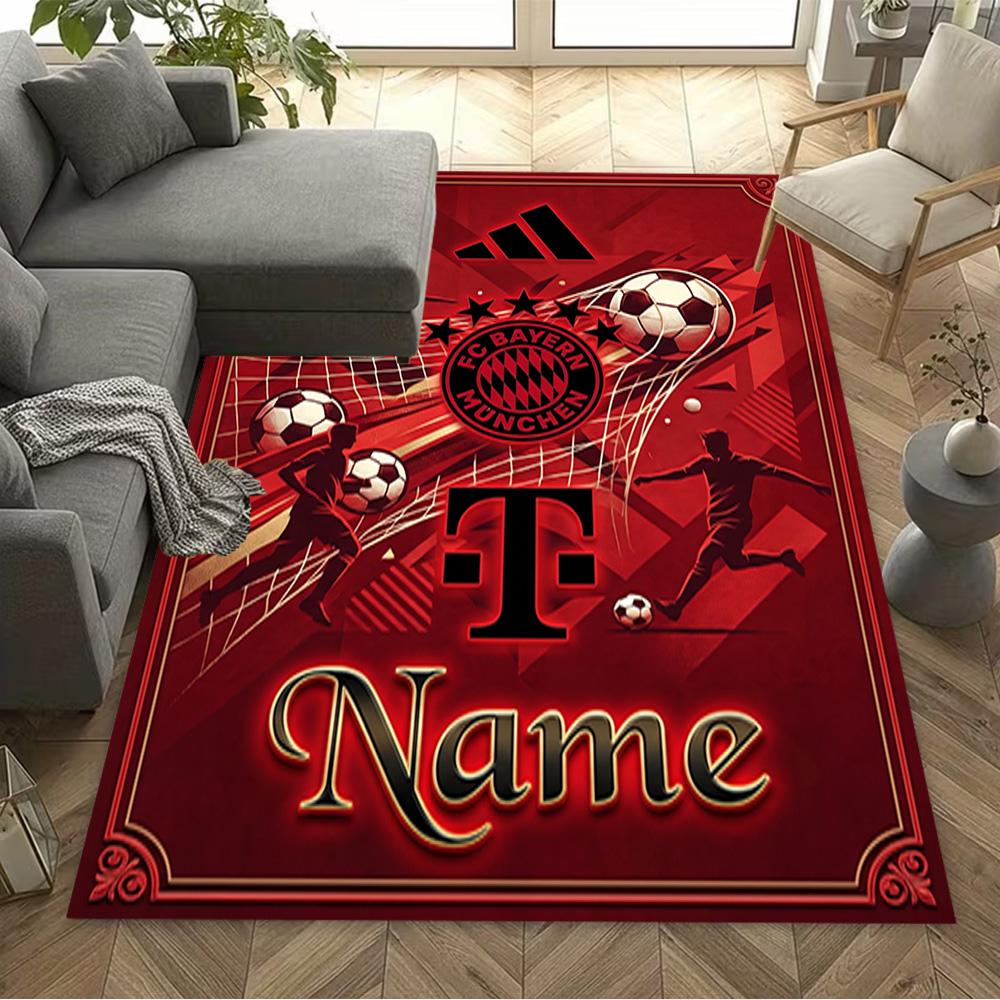 Bayern Munich Soccer Poster Carpet Design for Kitchen Living Rooms Dormitory Dining Room Anti-slip Rug Office home decor Gift for Festivals