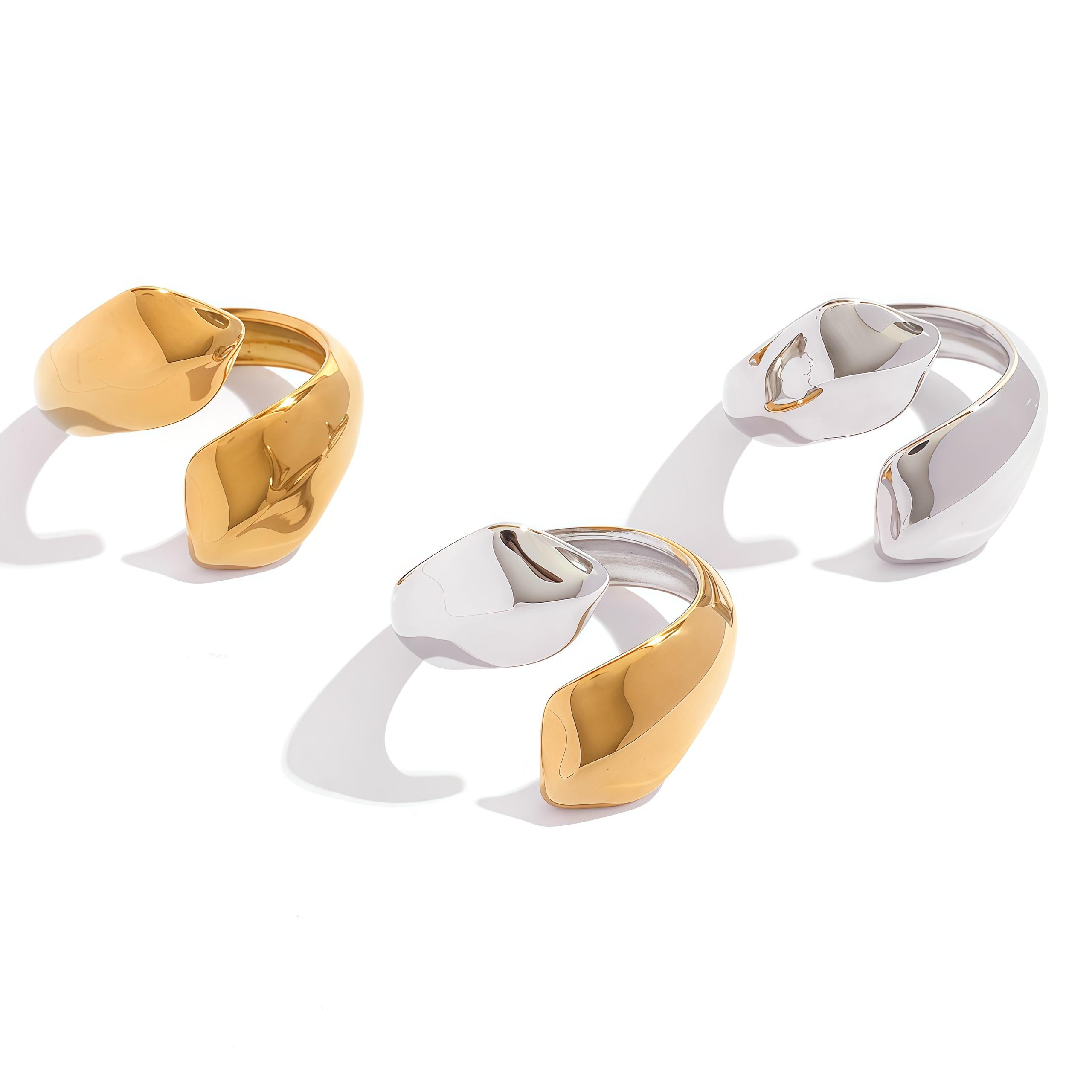 

Stainless Steel Minimalist Rings For Women 18K Gold PVD Plated Waterproof Quality Women s Finger Ring Aesthetic Zircon 2026