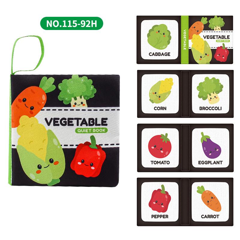 

Baby Three-Dimensional Fruit And Vegetable Dinosaur Tail Early Education Book Can Bite And Tear Enlightenment Toy Book