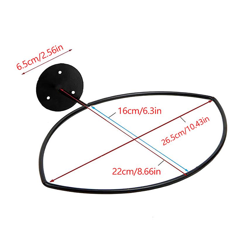 Stojan na rugbyové míče Ocelový Fotbalový Basketbalový Nástěnný Úložný Displej Držák na sportovní míče Úspora místa Obývací pokoj Ložnice Nástěnný stojan
