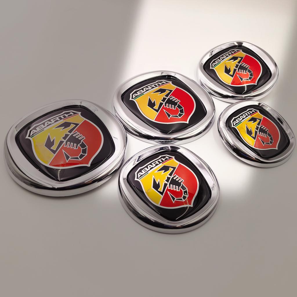 Car emblem 8.5cm 9.5cm 10cm 12cm 85mm 95mm 100mm 120mm Car Hood Front Bonnet Grill Rear Trunk Emblem Logo Badge For FIAT Abarth