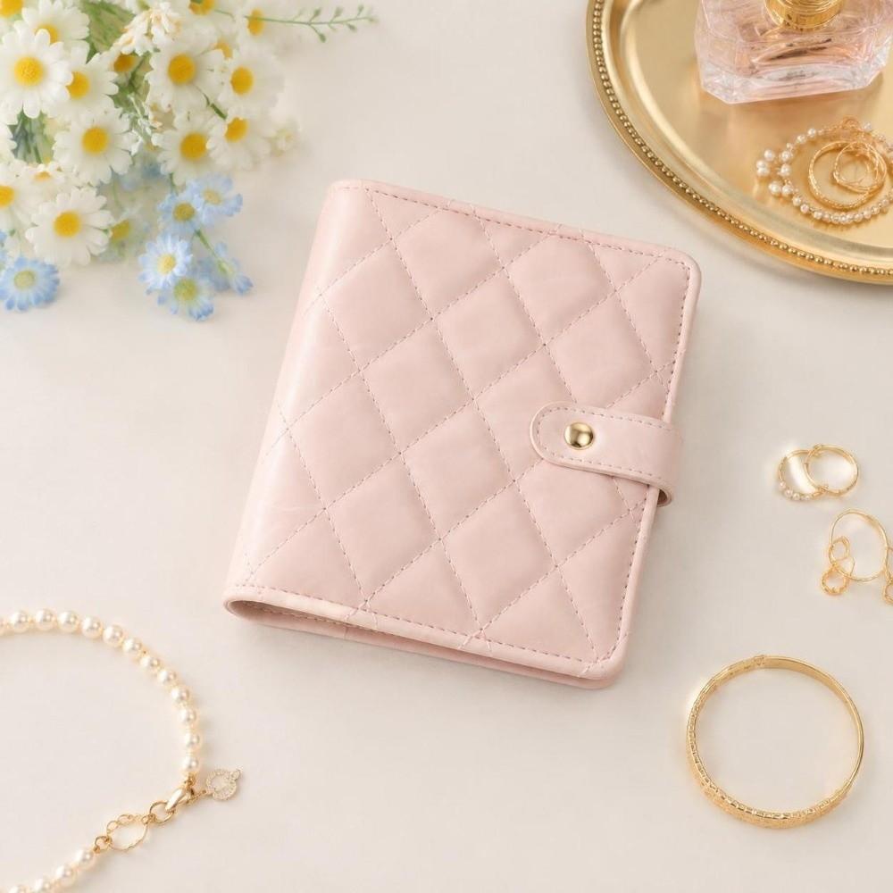 Clear Pockets Necklace Binder Storage Book PU Leather Jewelry Packaging Box Storage Bag For Women