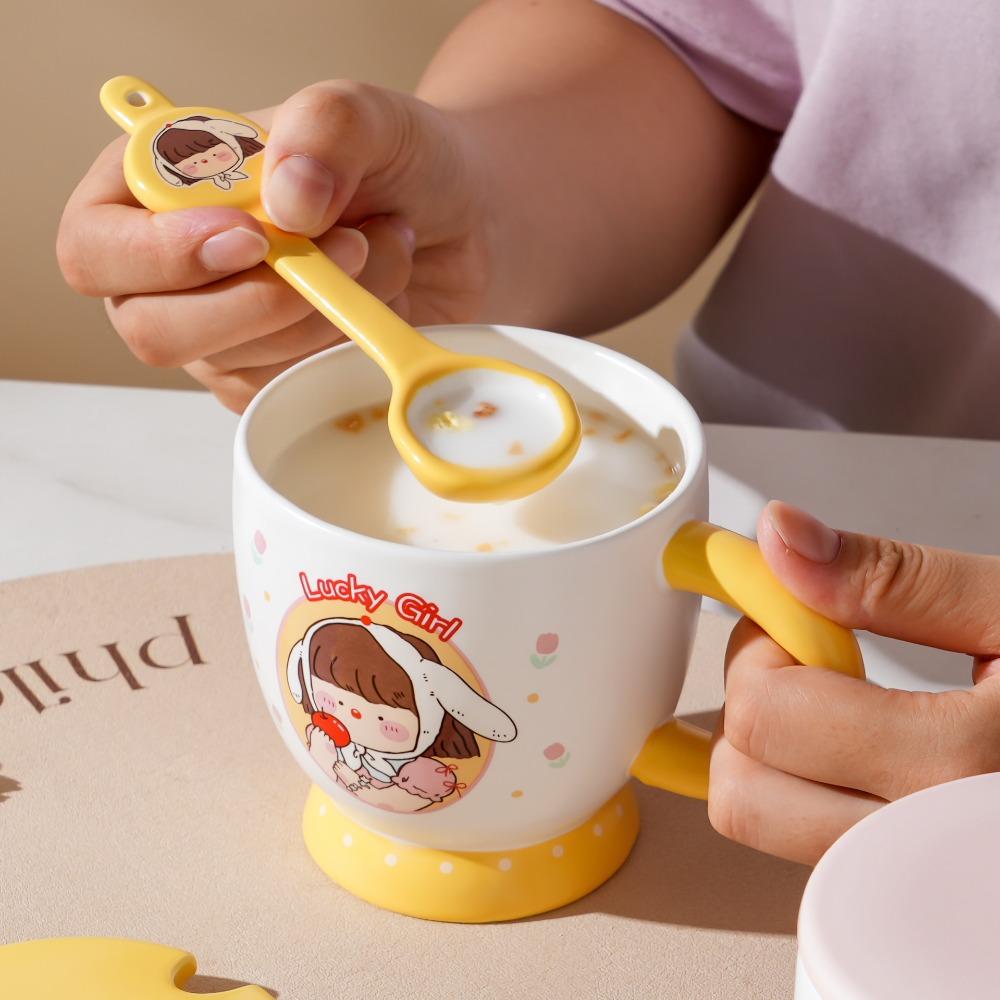 Krémová barva šálek kávy Roztomilý šálek vody Vysoce kvalitní dárek k narozeninám pro dívky