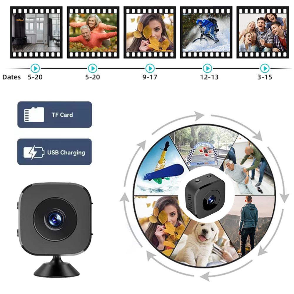 WiFi HD Smart Home Surveillance Camera with Real-time Remote Viewing for Indoor/Outdoor Security