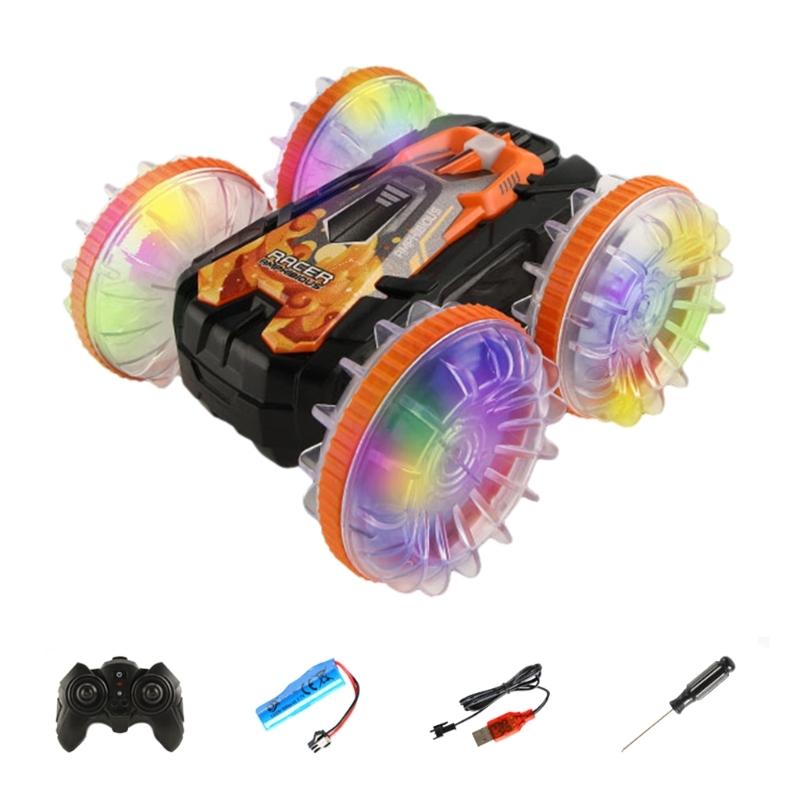 

Remote Control Stunt Car for Kids Four Wheel Drive Amphibious Model Vehicle Car Waterproof Car for Boys Electronic Gift оранжевый